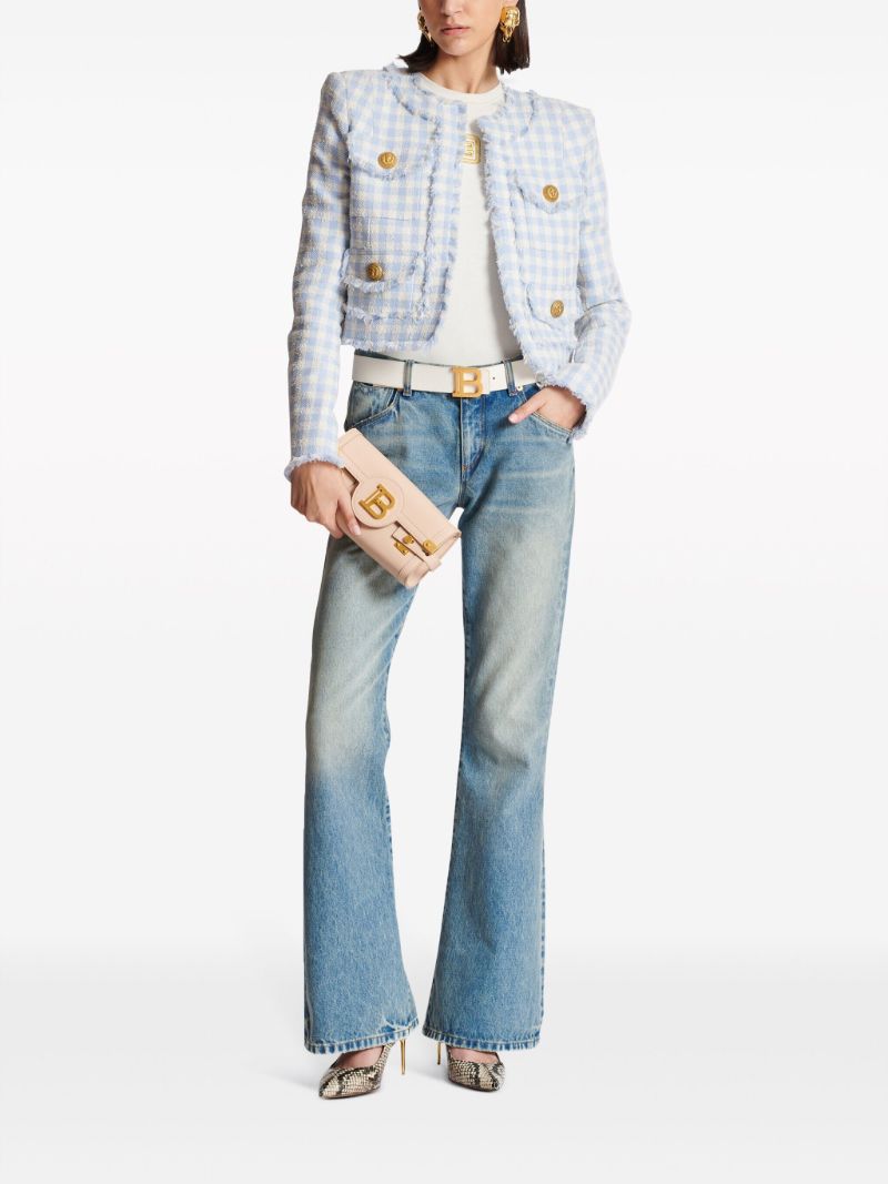 Blue Western Low-rise Bootcut Jeans