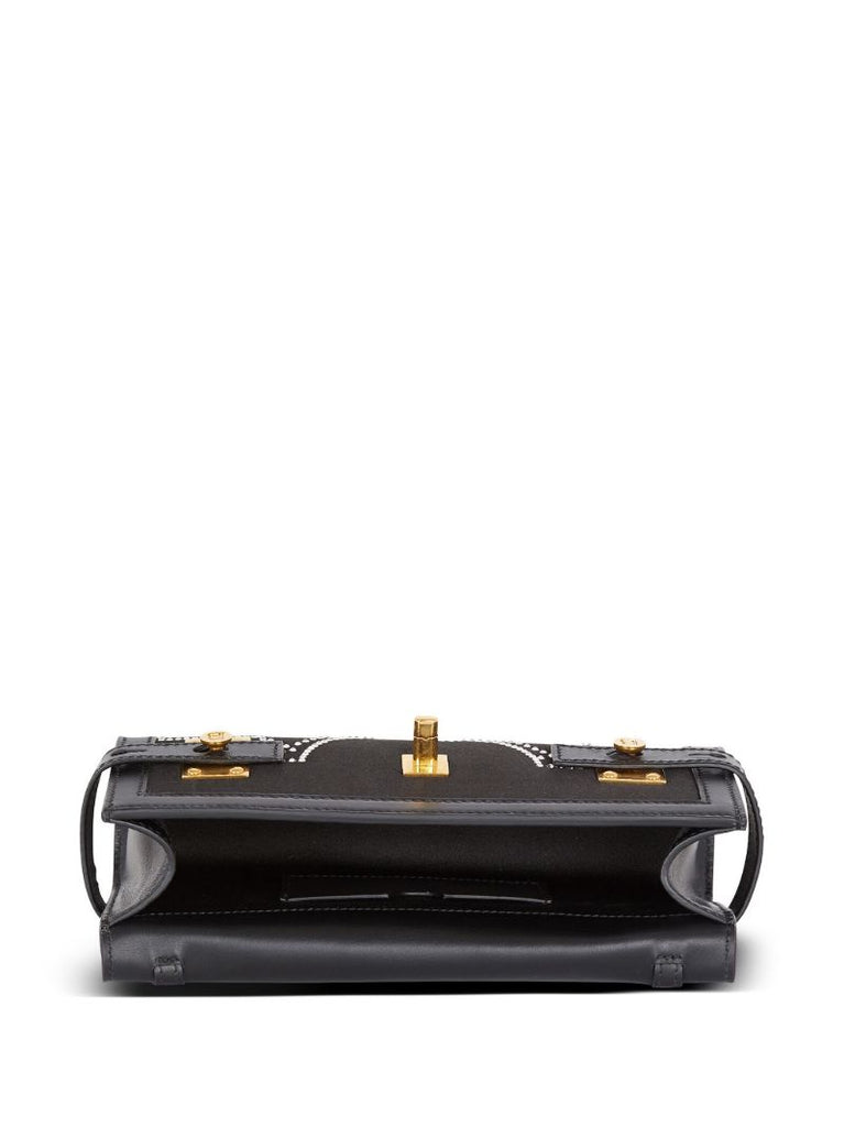 Black B-buzz 23 Crystal-embellished Clutch Bag