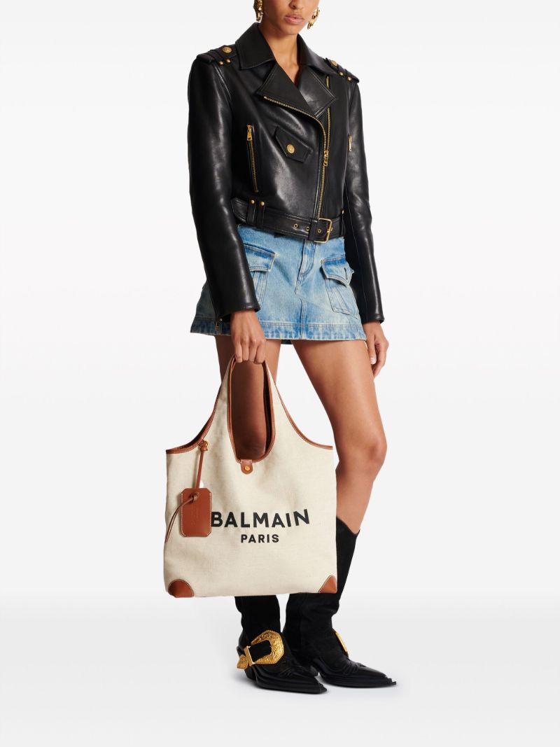 Neutral B-army Grocery Tote Bag