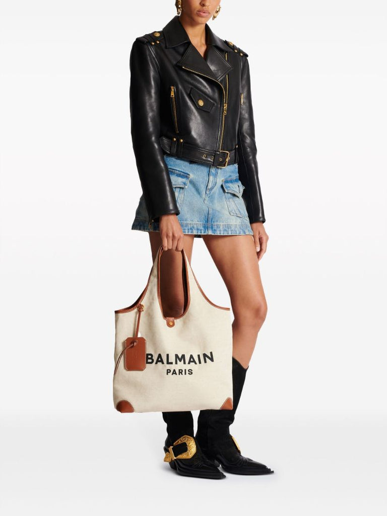 Neutral B-army Grocery Tote Bag
