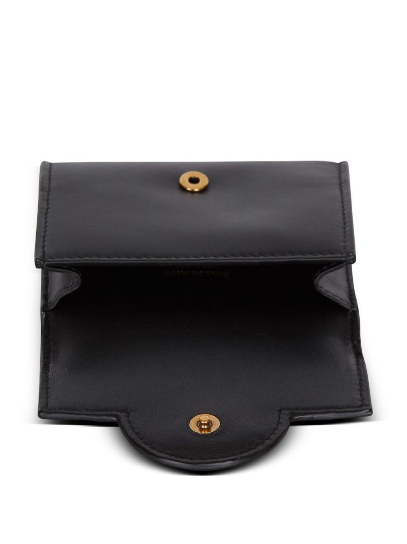 Black B-buzz Leather Wallet