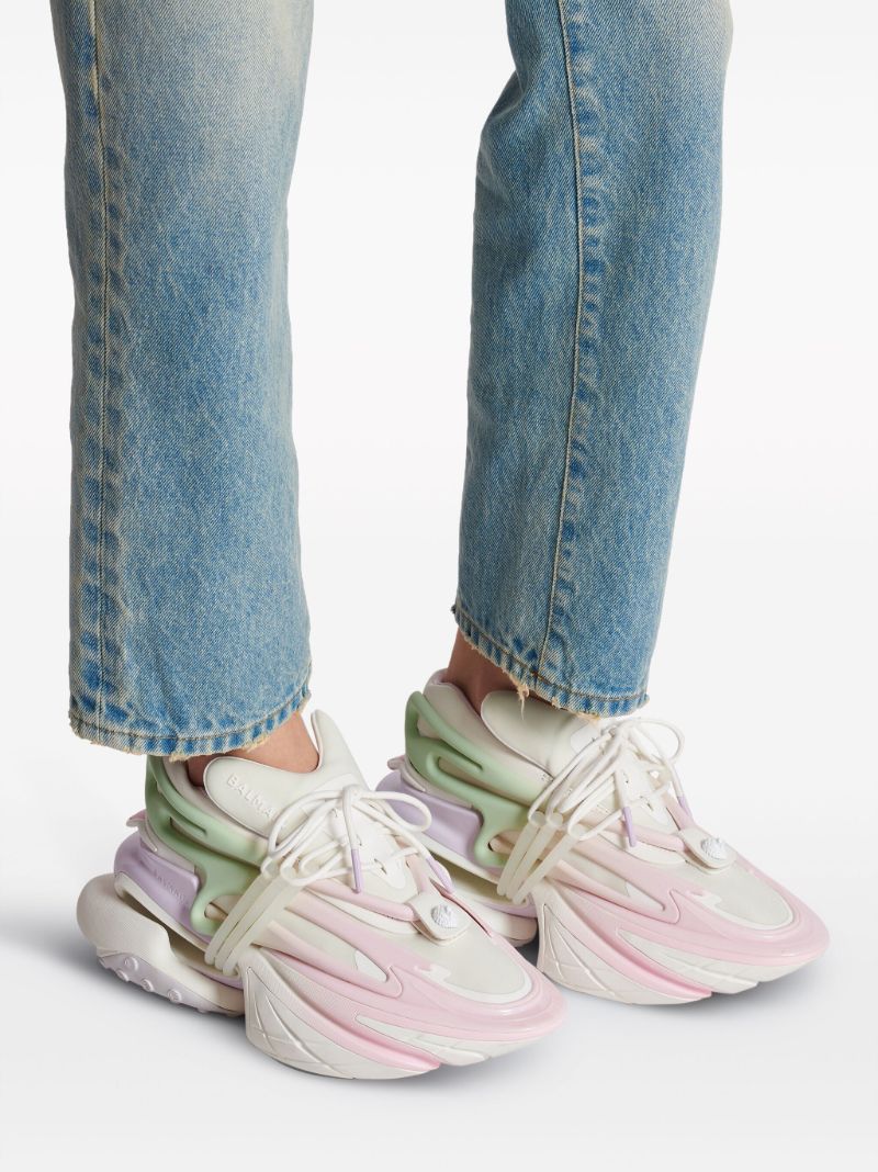 Pink Unicorn Panelled Sneakers