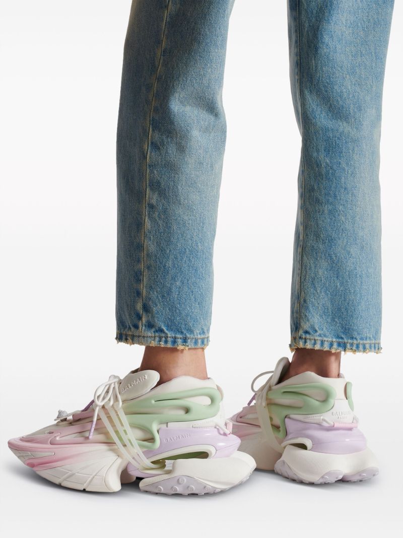 Pink Unicorn Panelled Sneakers
