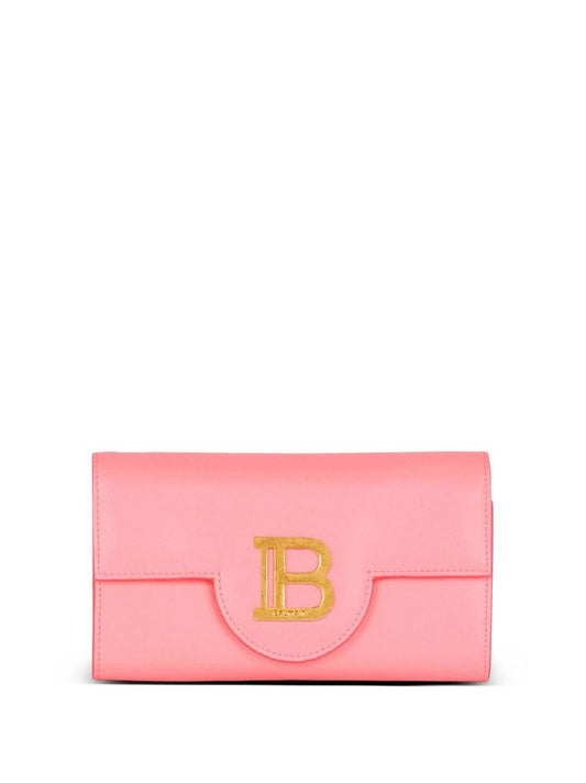 Pink B-buzz Leather Wallet-on-chain