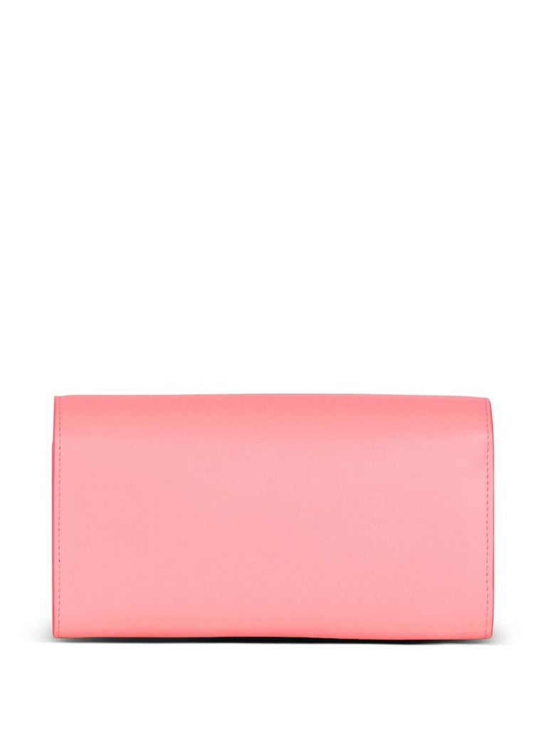 Pink B-buzz Leather Wallet-on-chain