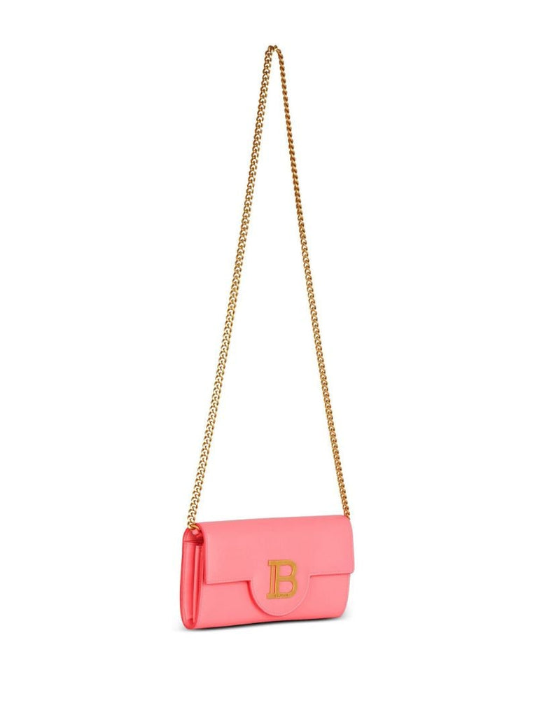 Pink B-buzz Leather Wallet-on-chain