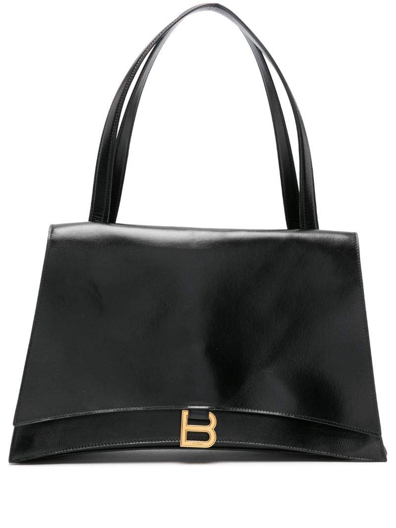 Black Crush on You Leather Shoulder Bag