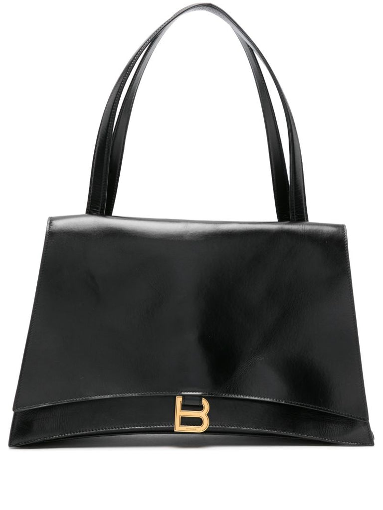 Black Crush on You Leather Shoulder Bag