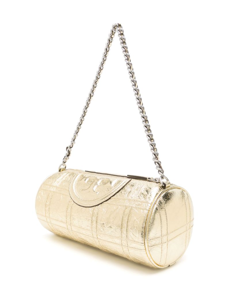Gold Fleming Soft Barrel Shoulder Bag
