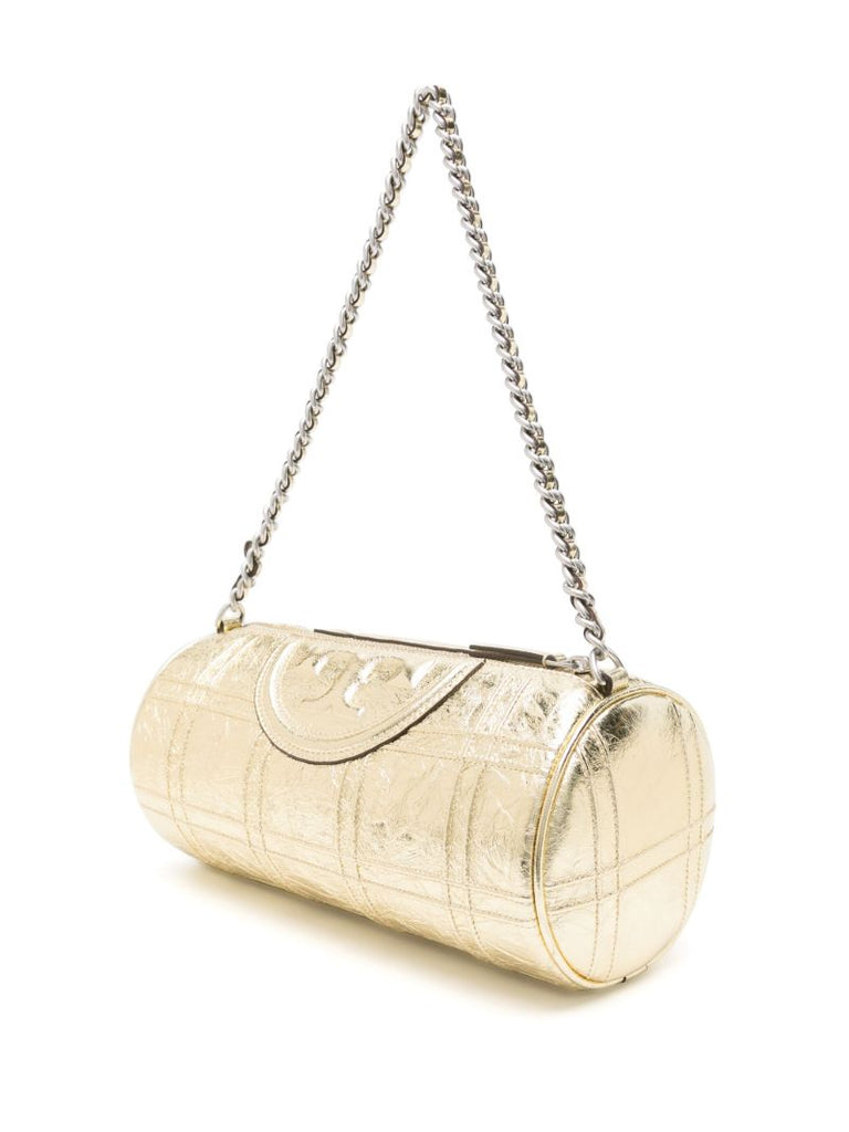 Gold Fleming Soft Barrel Shoulder Bag