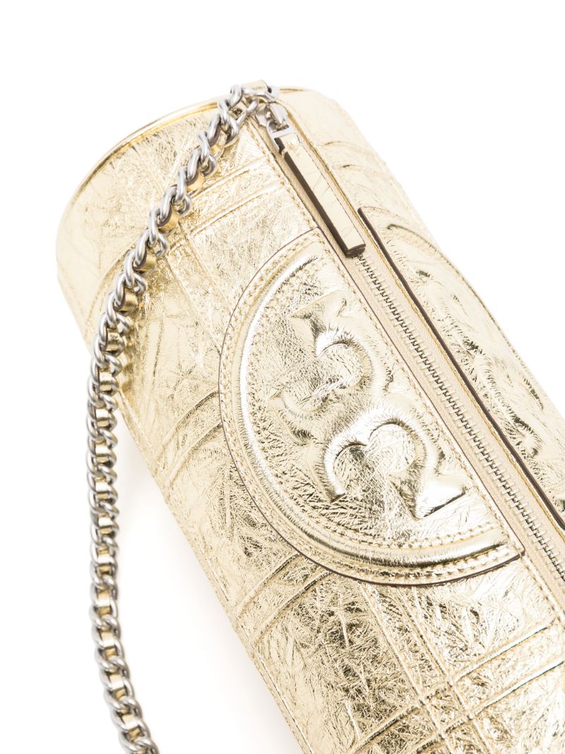 Gold Fleming Soft Barrel Shoulder Bag