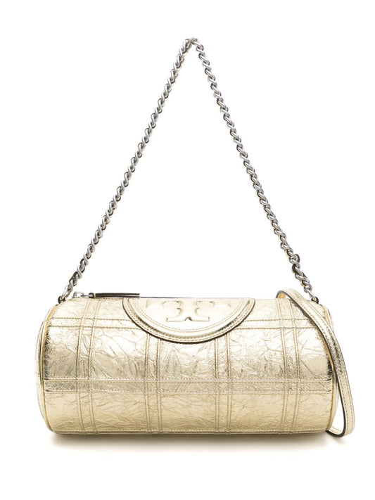 Gold Fleming Soft Barrel Shoulder Bag