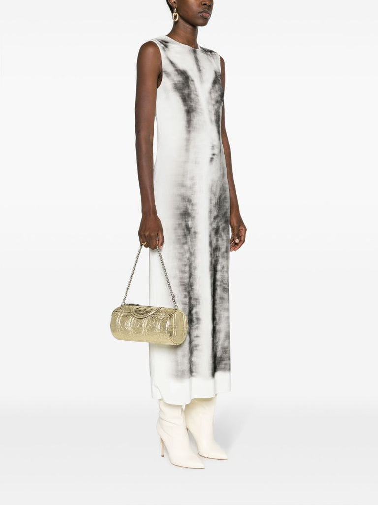 Gold Fleming Soft Barrel Shoulder Bag