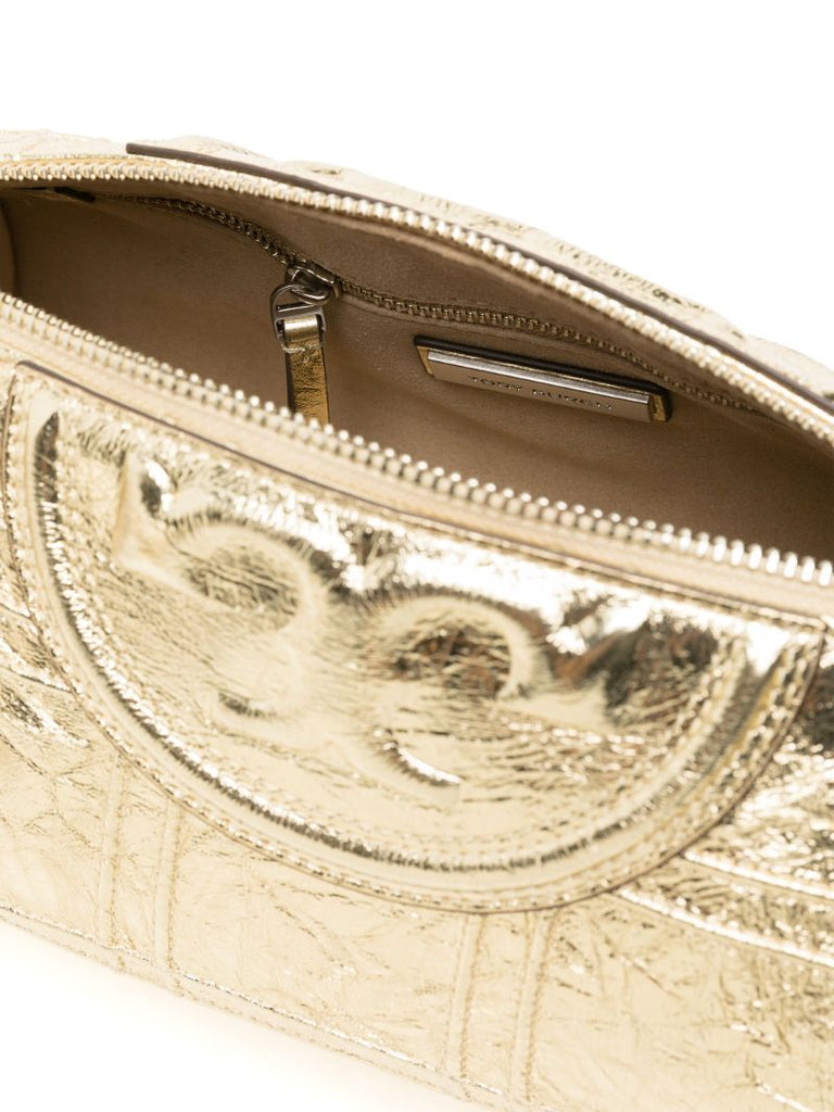 Gold Fleming Soft Barrel Shoulder Bag