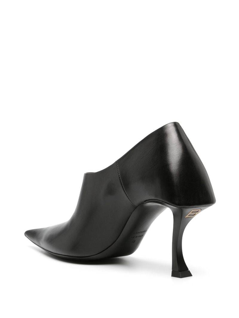 Black Hourglass 100 Leather Pumps