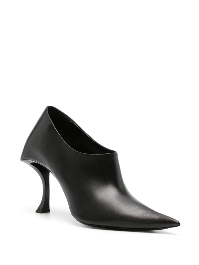 Black Hourglass 100 Leather Pumps