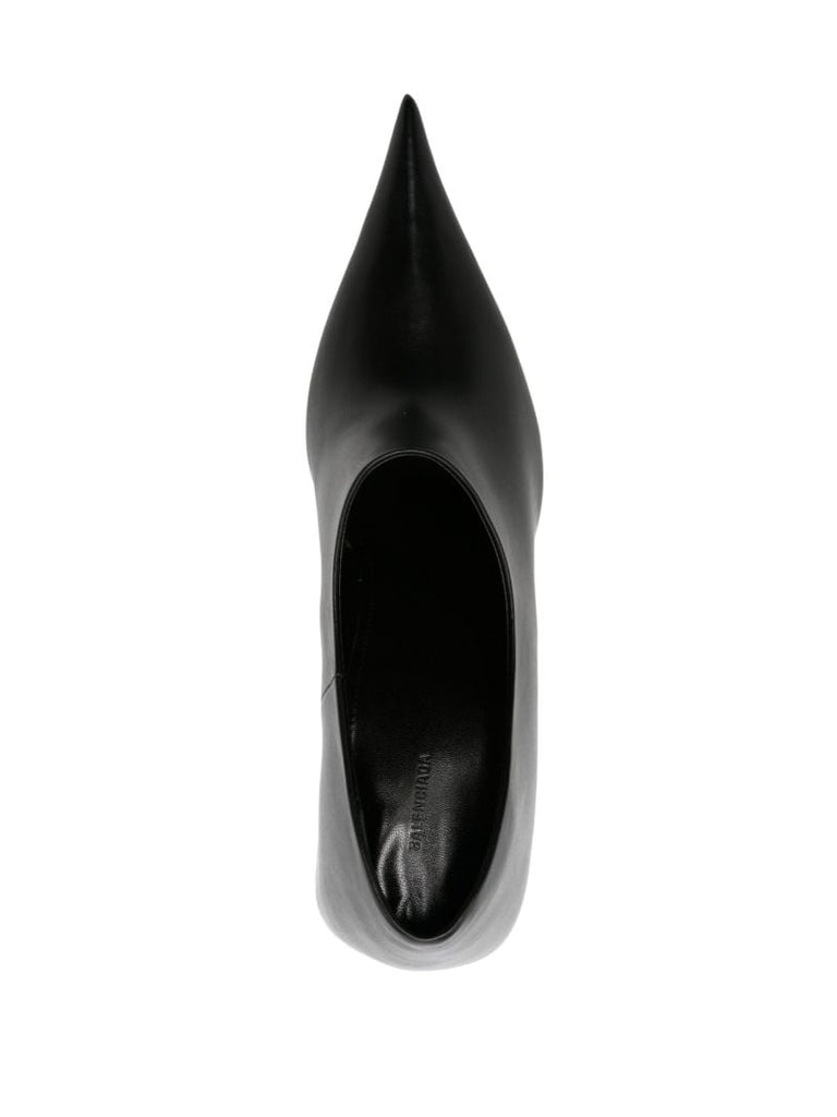 Black Hourglass 100 Leather Pumps
