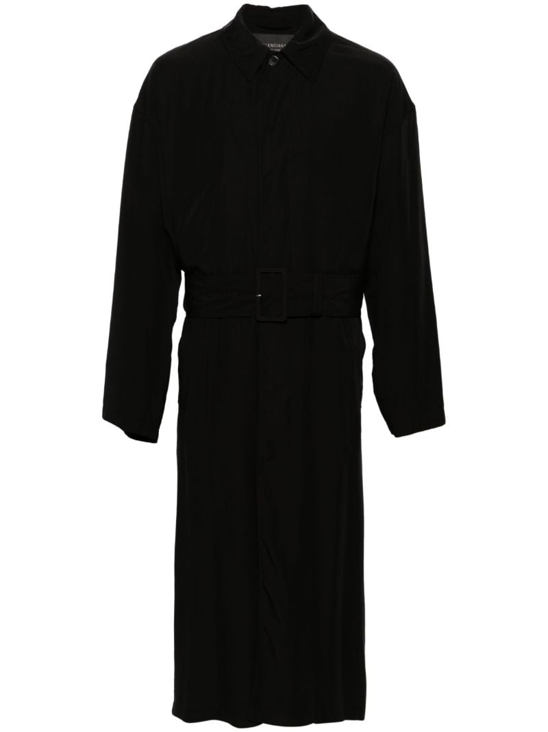 Black Belted Trench Coat
