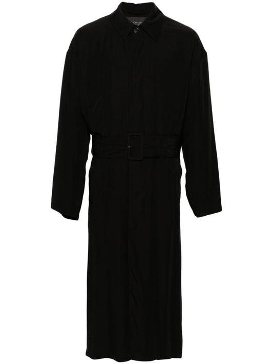 Black Belted Trench Coat