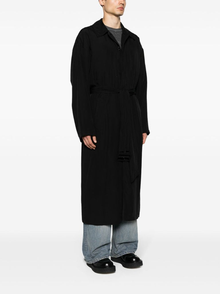 Black Belted Trench Coat