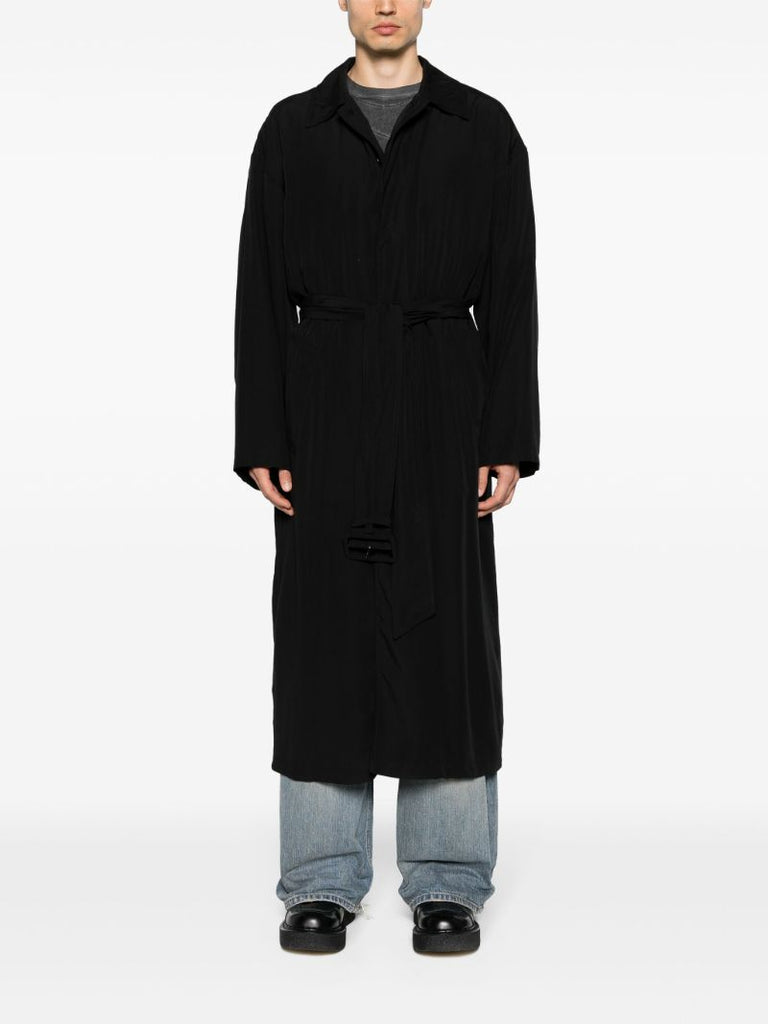 Black Belted Trench Coat