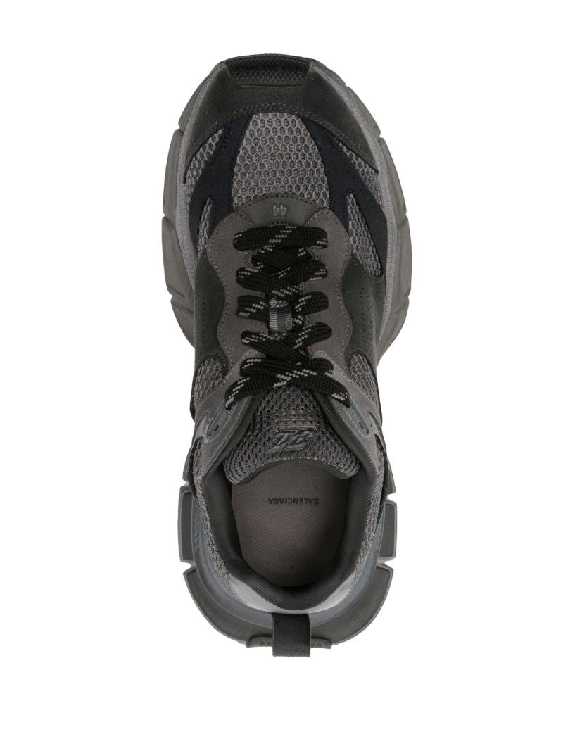 Grey 3xl Panelled Sneakers