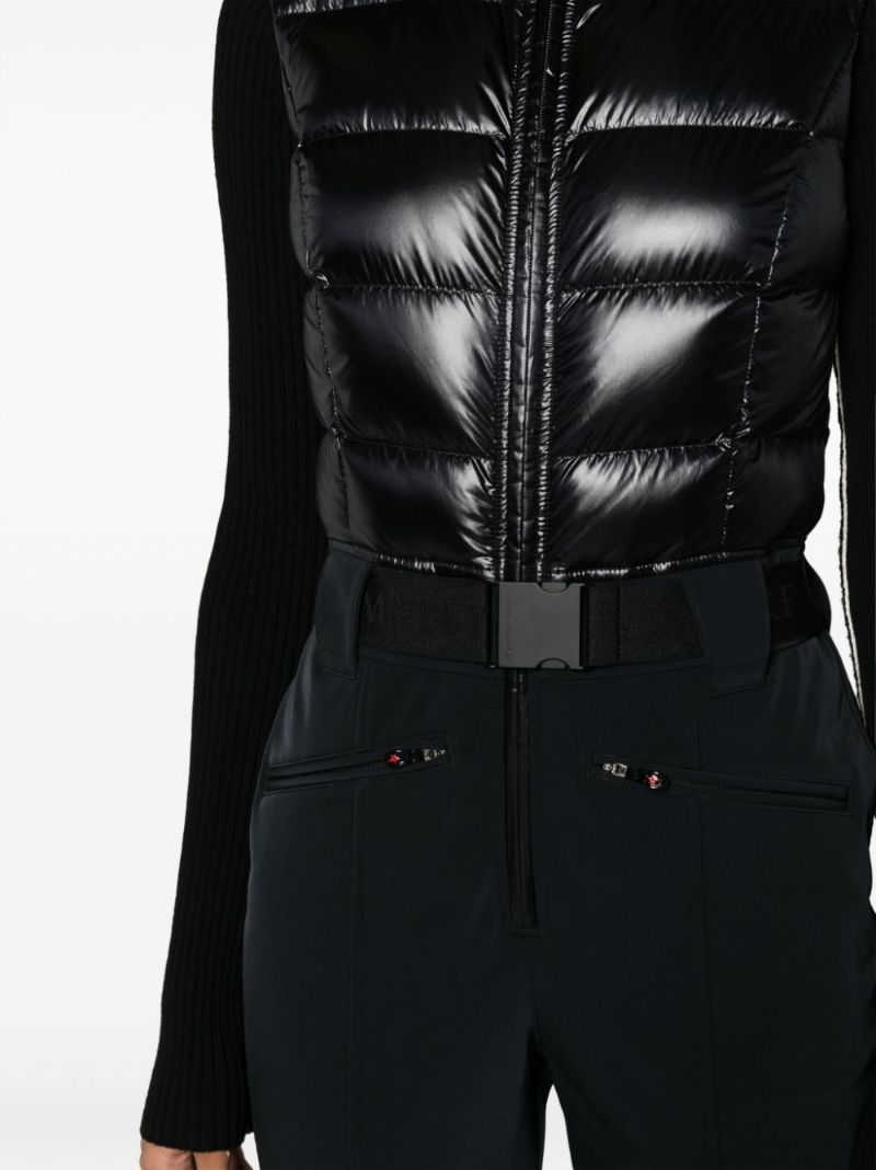 Black Super Star Belted Ski Suit