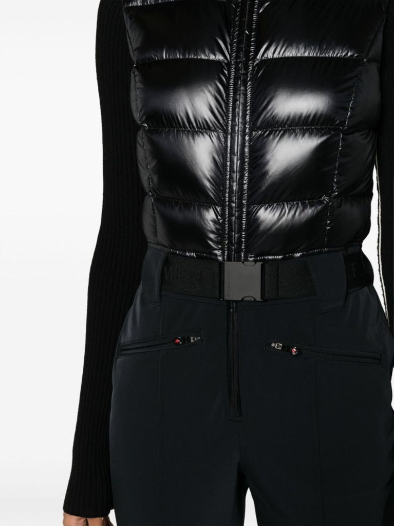 Black Super Star Belted Ski Suit