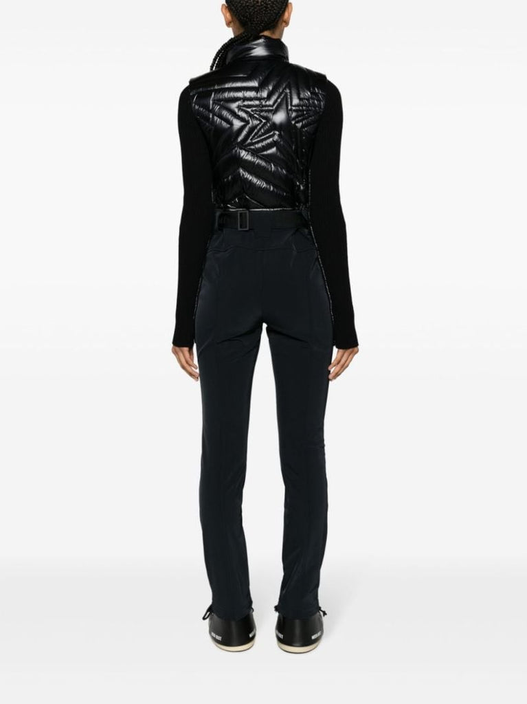 Black Super Star Belted Ski Suit