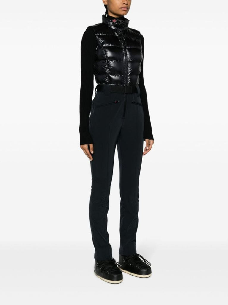 Black Super Star Belted Ski Suit