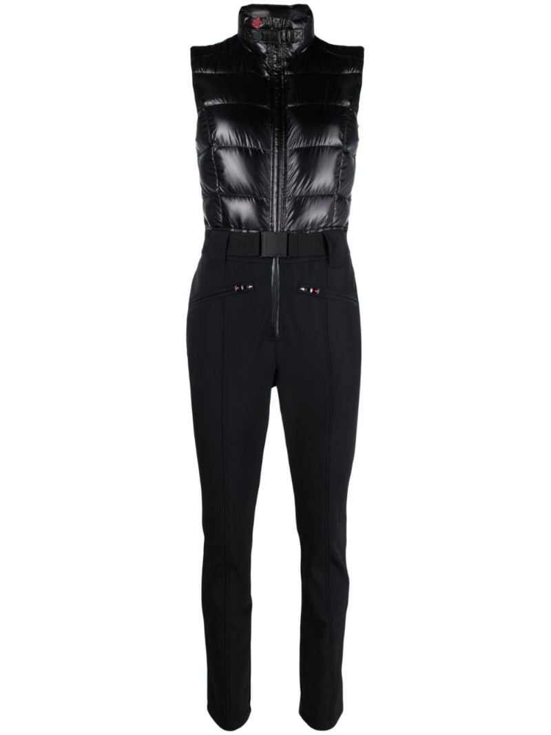 Black Super Star Belted Ski Suit