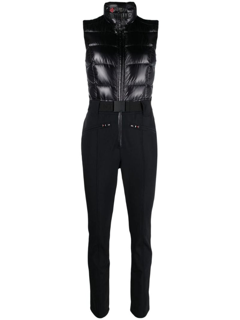 Black Super Star Belted Ski Suit