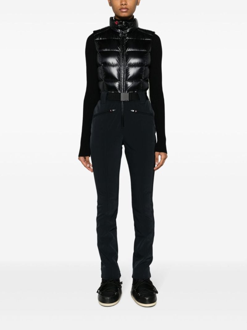 Black Super Star Belted Ski Suit