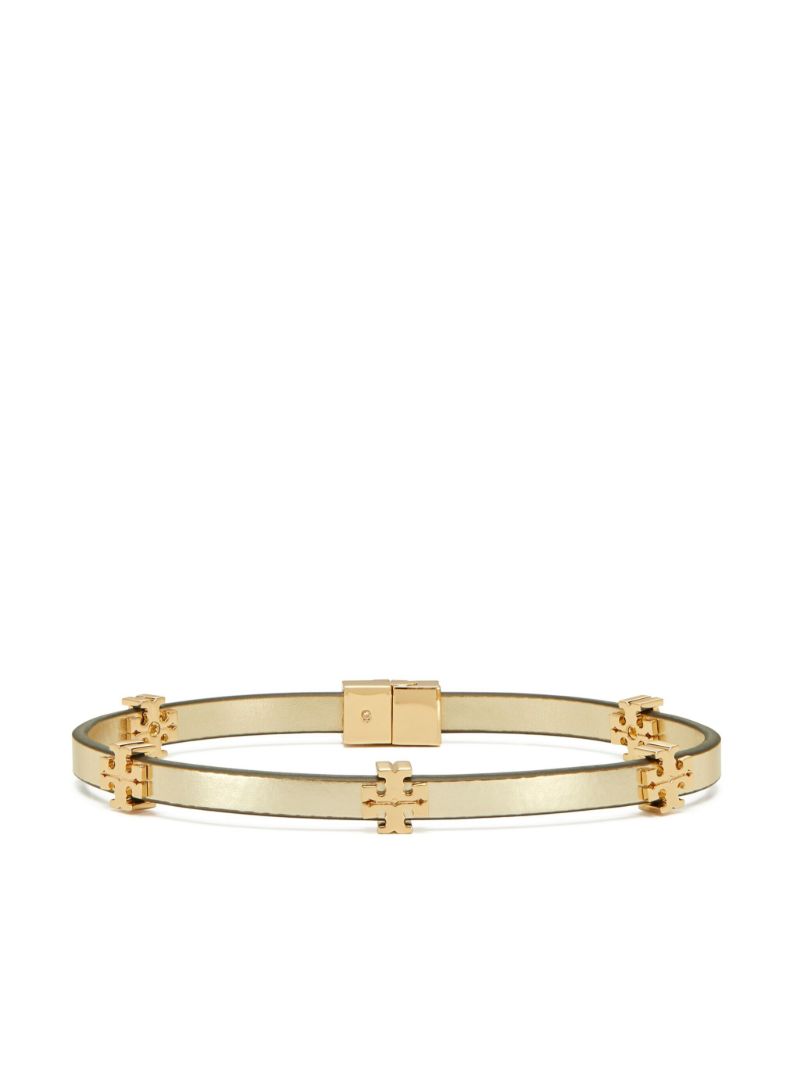 Gold-tone Eleanor Leather Bracelet