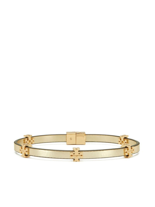Gold-tone Eleanor Leather Bracelet