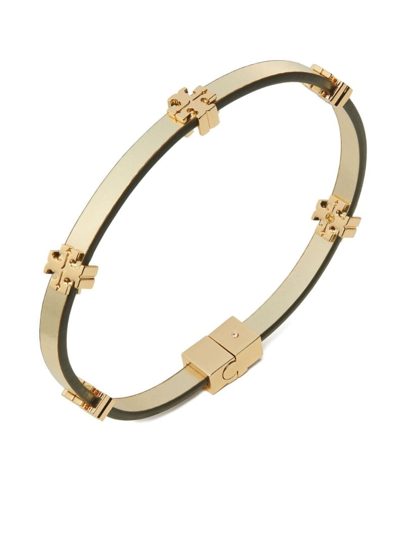 Gold-tone Eleanor Leather Bracelet