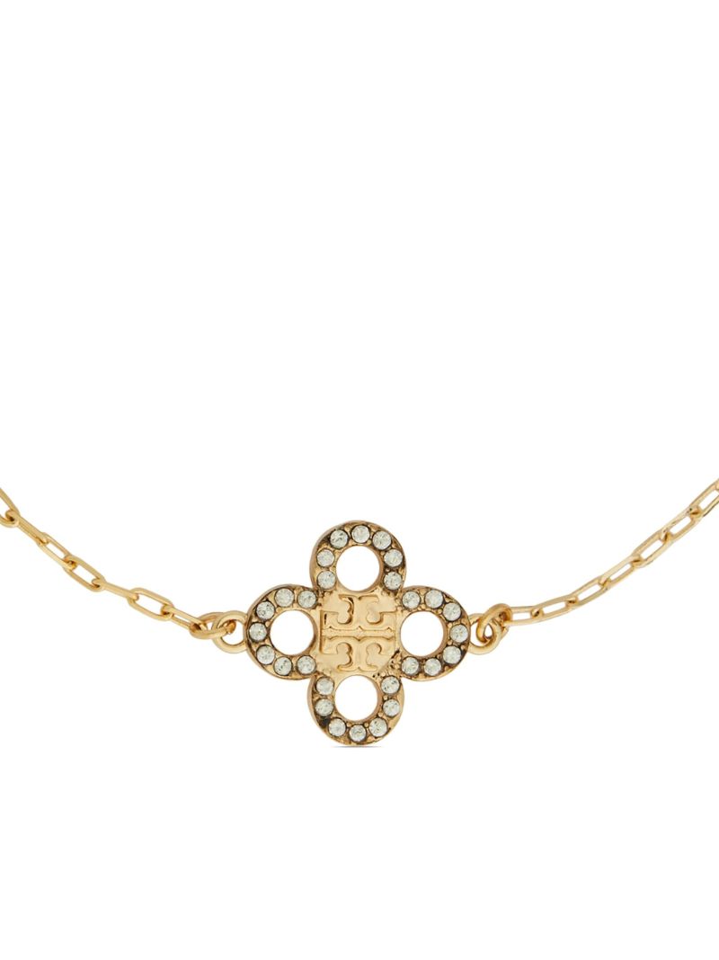Gold-tone Kira Clover Crystal Chain Bracelet