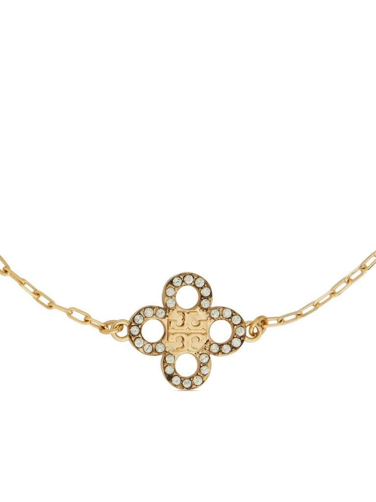 Gold-tone Kira Clover Crystal Chain Bracelet