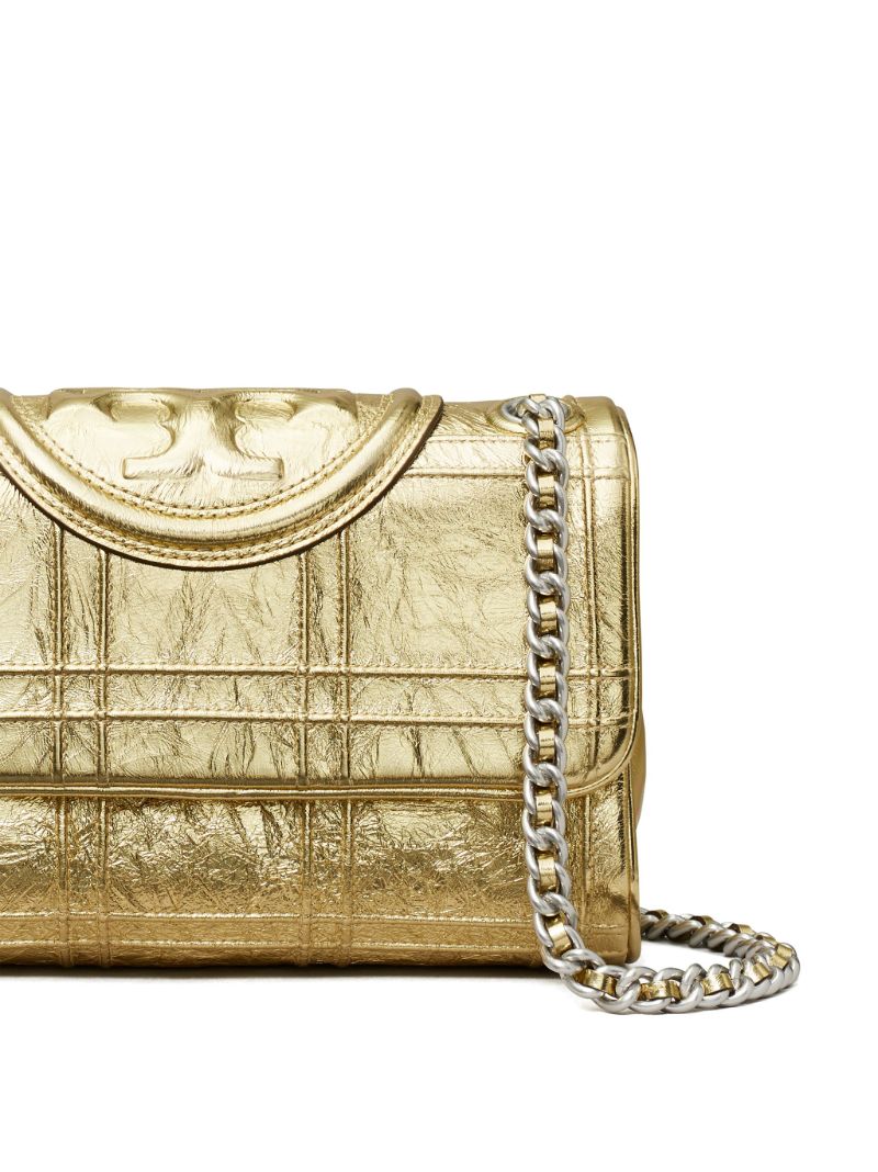 Gold Small Fleming Soft Shoulder Bag