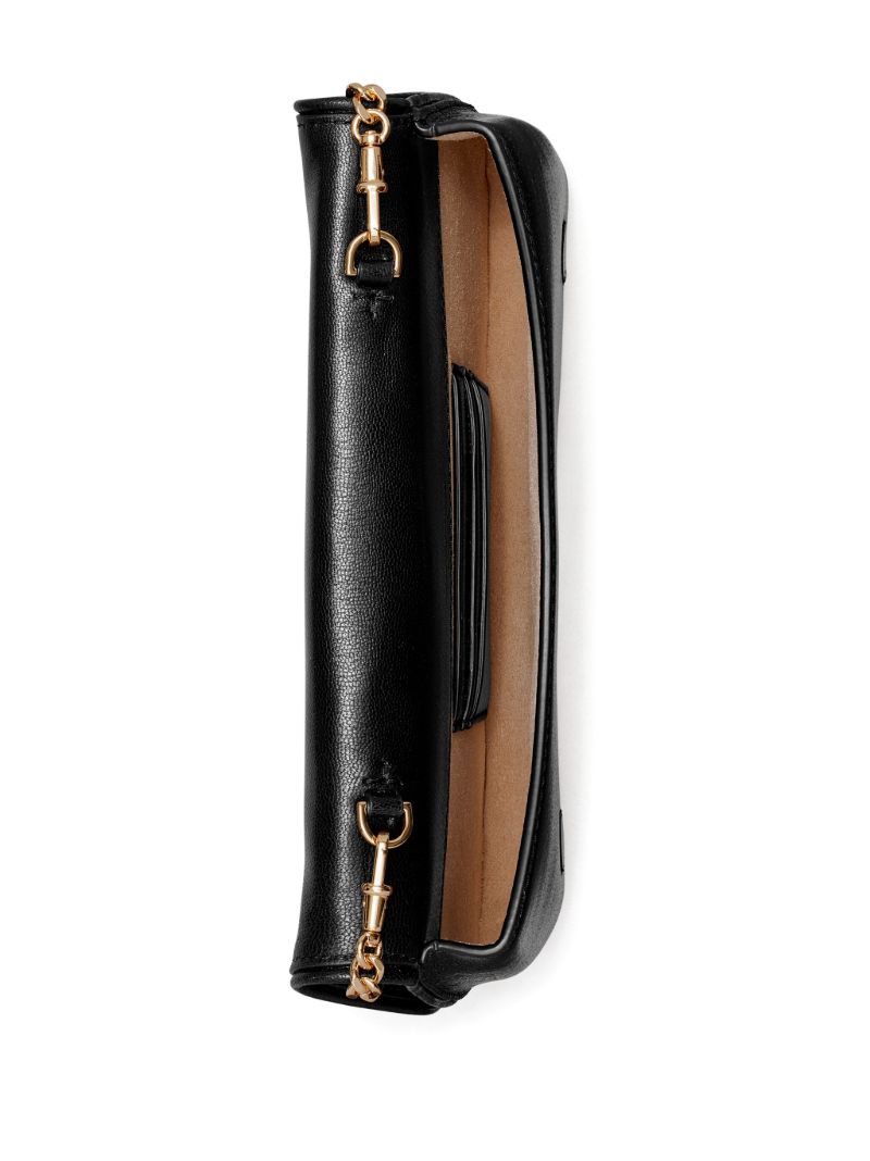Black Reva Leather Clutch Bag