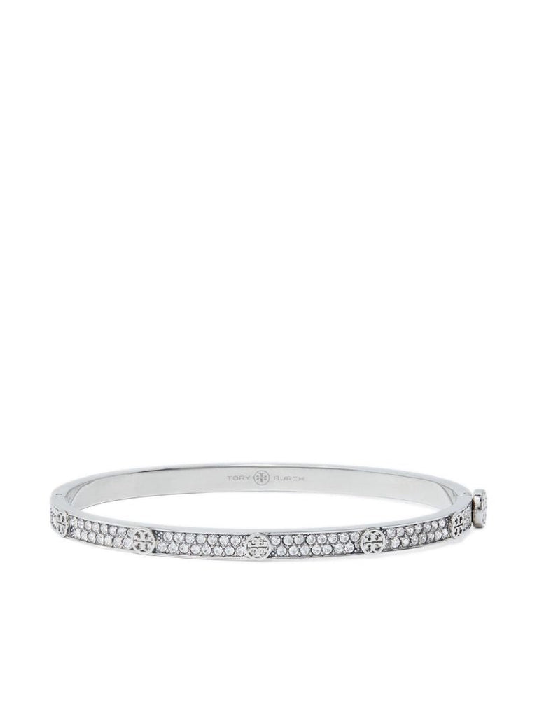 Silver-tone Miller Stud Crystal Bracelet