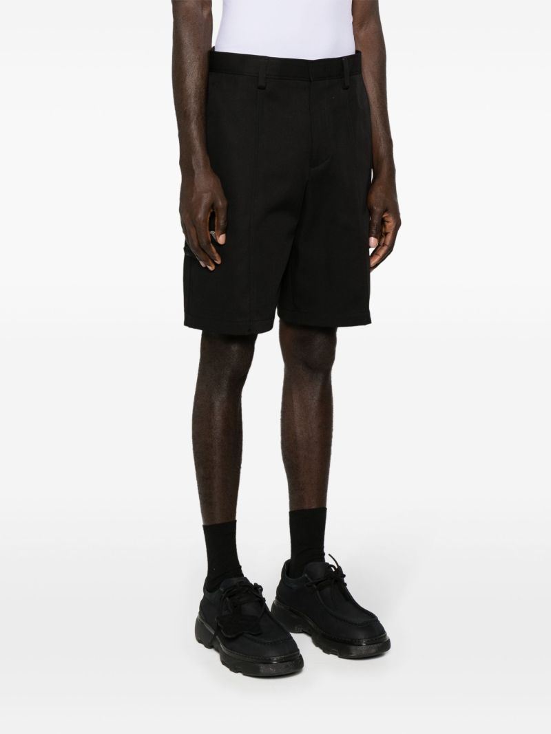 Black Logo-appliquÃ_x0083_Â© Bermuda Shorts