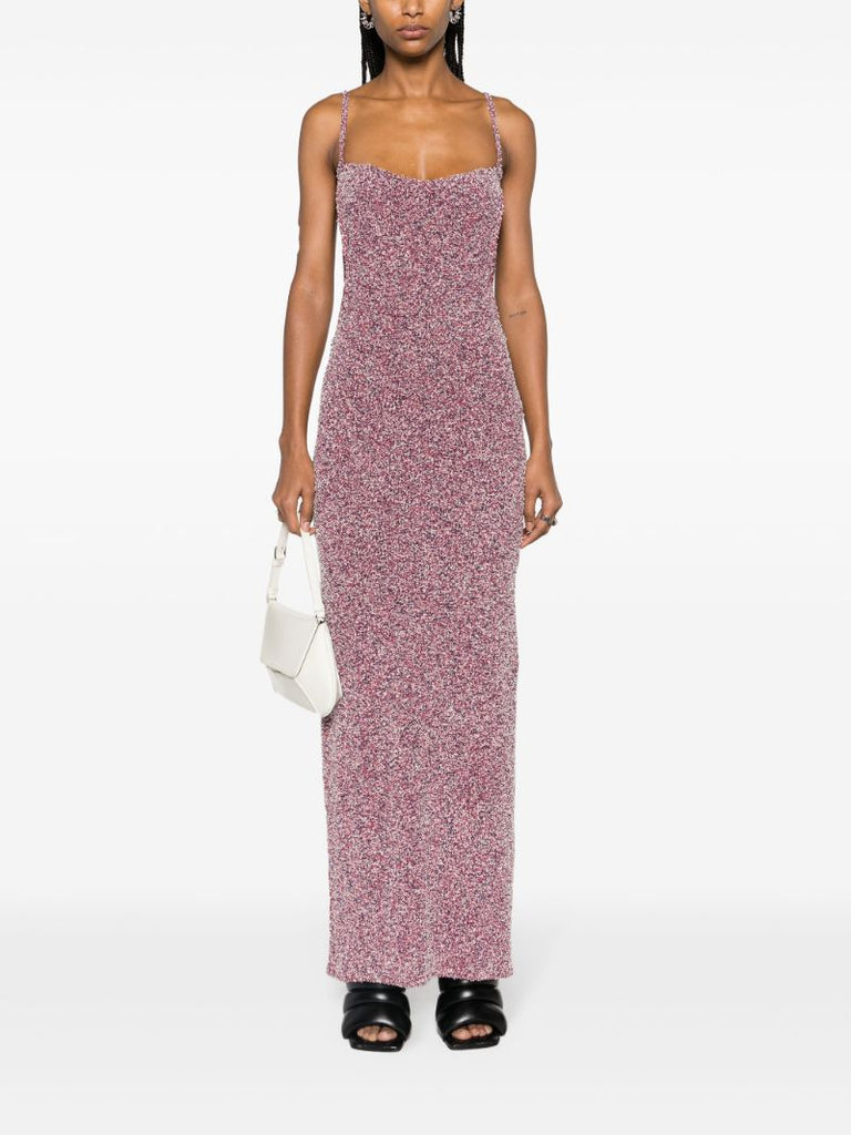 Pink Charlie Knitted Maxi Dress