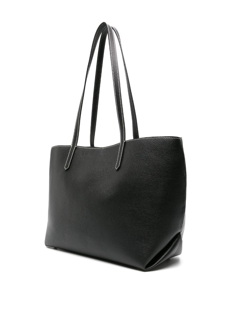 Black Tokyo Leather Tote Bag