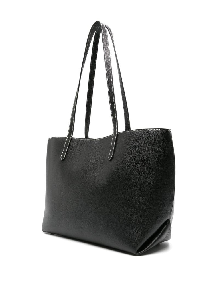 Black Tokyo Leather Tote Bag
