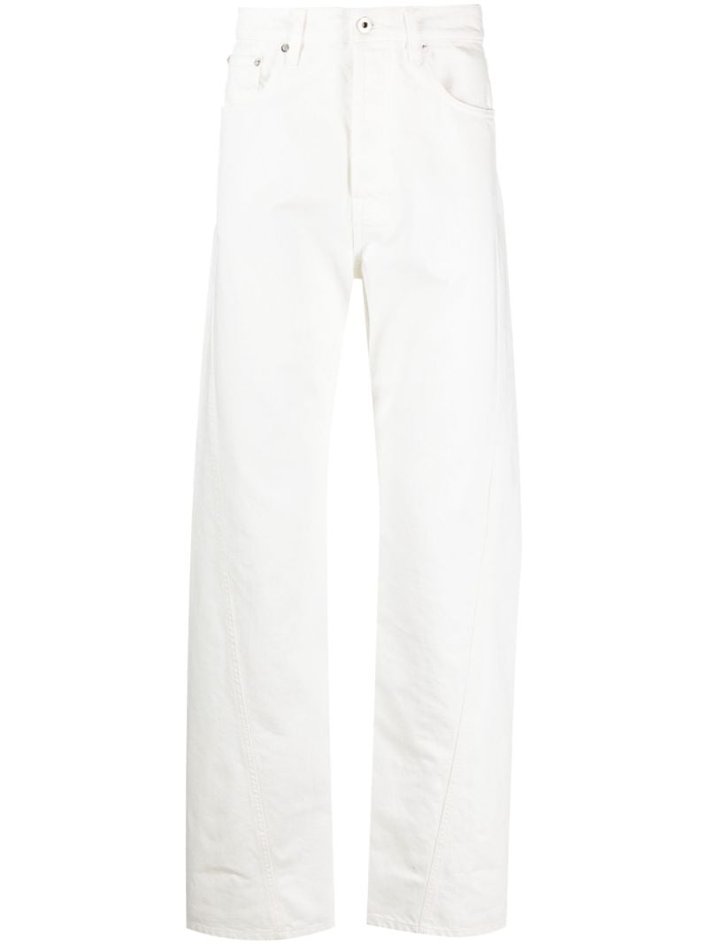 White Straight-leg Jeans