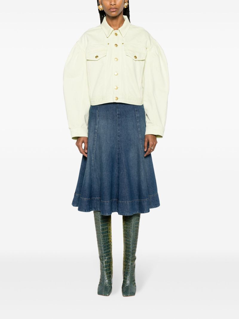 Green Cosette Denim Jacket