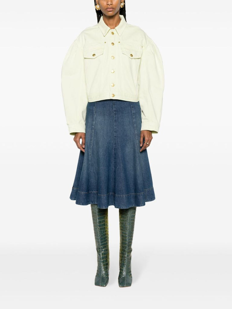 Green Cosette Denim Jacket