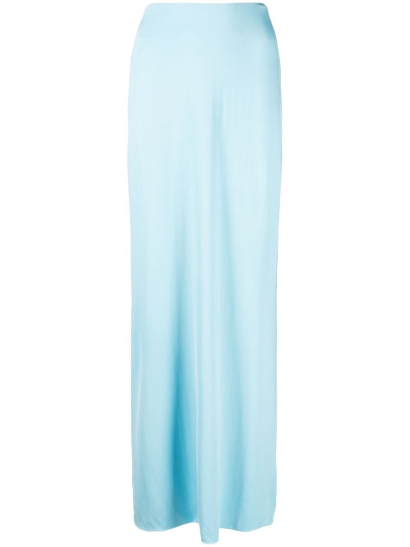 Blue Jersey Maxi Skirt