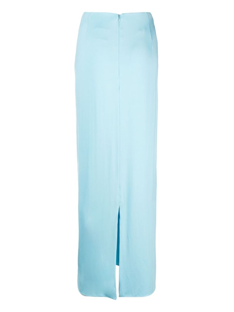 Blue Jersey Maxi Skirt